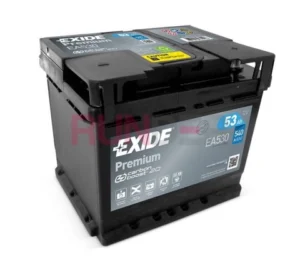 Autobaterie Exide PREMIUM 12V 53Ah 540A EA530